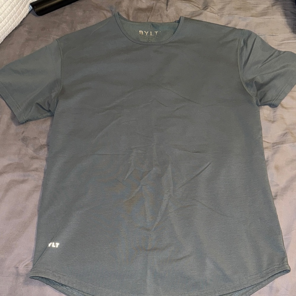 BYLT Men's Gray/Blue/Green T-Shirt